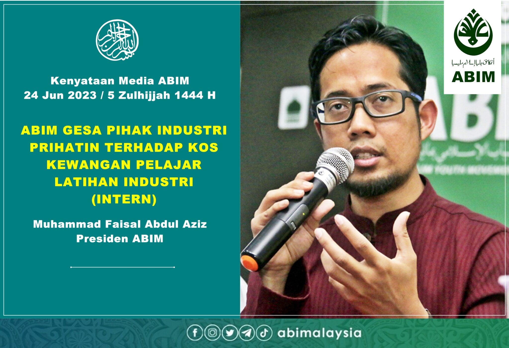 ABIM Gesa Pihak Industri Prihatin Terhadap Kos Kewangan Pelajar Latihan